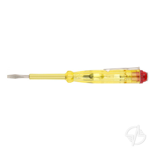 Отвертка индикаторная, желтая ручка 100 - 500 В 140 мм КУРС (56501)
