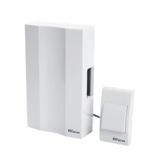 Звонок с кнопкой проводной Feron DB-101 электромеханический белый 230V (41504) Звонок с кнопкой проводной Feron DB-101 электромеханический белый 230V (41504)